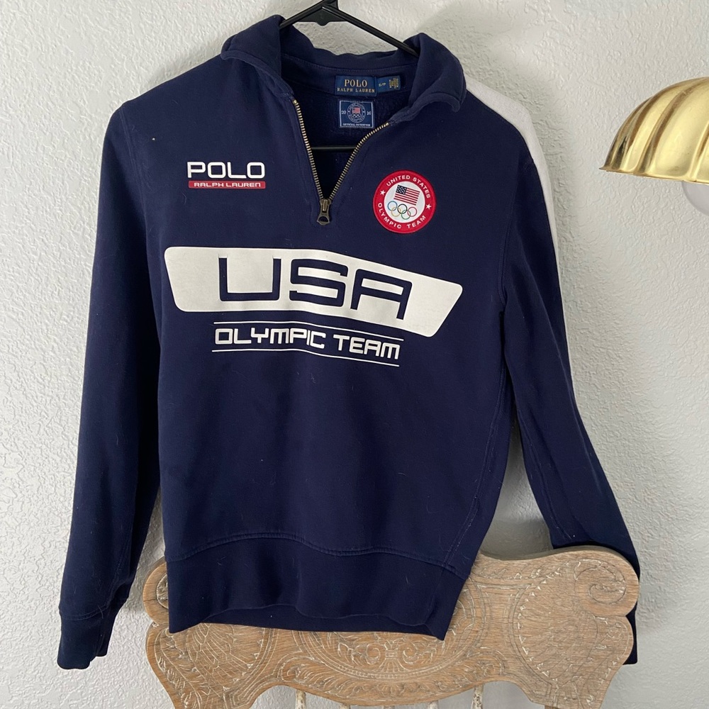 USA Olympic Team Polo by Ralph Lauren Quarter Zip